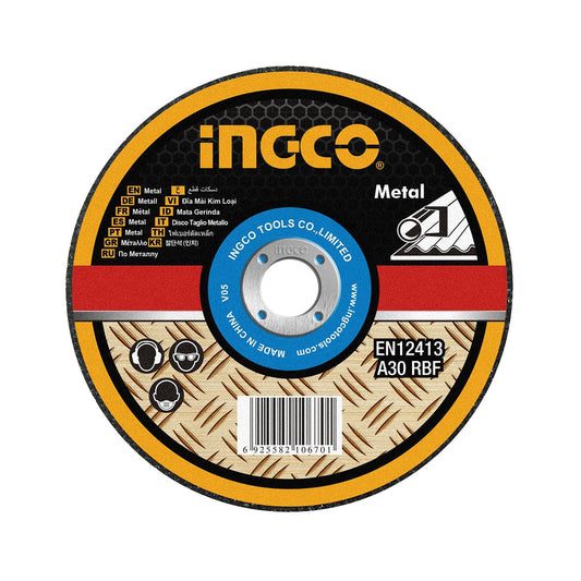 DISCO DE DESBASTE METAL 9´´ 230X6X22.2MM INGCO (MGD602301)
