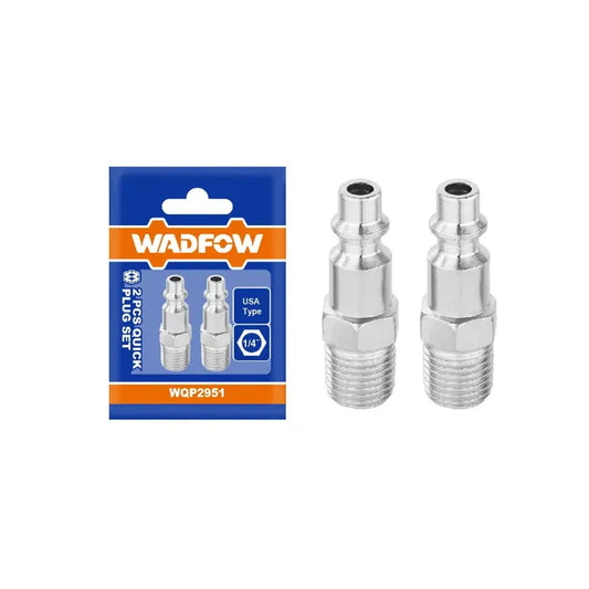 SET CONECTOR RAPIDO NEUMATICO TIPO USA HEMBRA 2 PIEZAS 1/4'' WADFOW (WQP2971)
