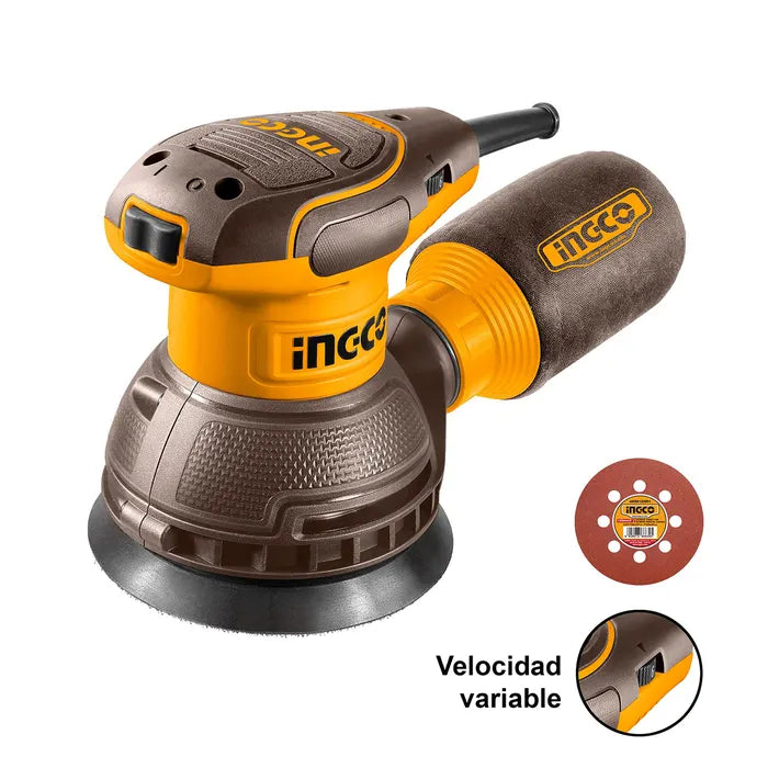LIJADORA ELECTRICA INDUSTRIAL 5" 320W/125MM INGCO (RS3216)
