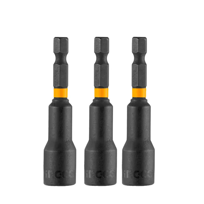DADO HEXAGONAL MAGNETICO 3 PIEZAS 8MM-1/4'' INGCO (AMN0831)