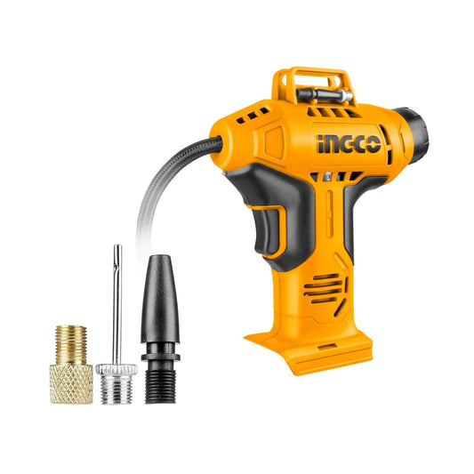 COMPRESOR PARA AUTO INALAMBRICO 20V/150PSI INGCO (CACLI2018)