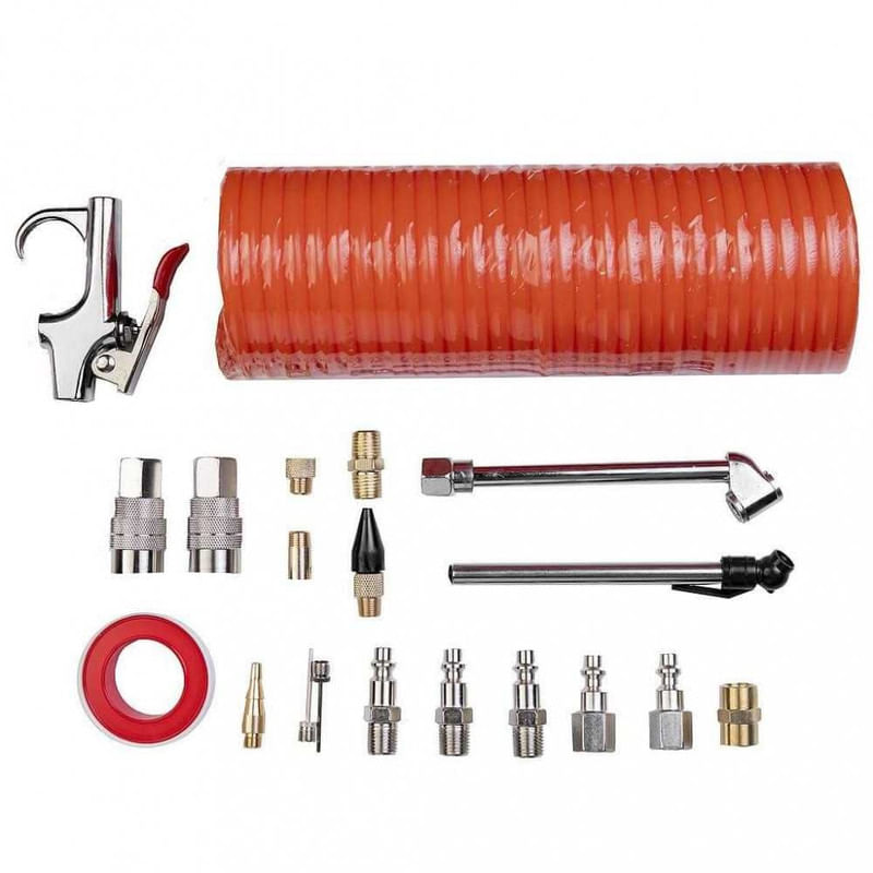 KIT DE ACCESORIOS 20 PIEZAS WULKAN PARA COMPRESOR (WK-AK20)
