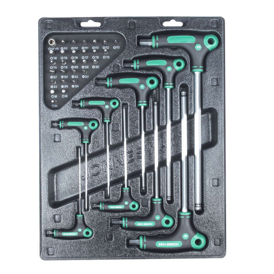 JUEGO DE LLAVES HEXAGONALES JONNESWAY PUNTA Y BOLA 9pcs (H20MB10375)