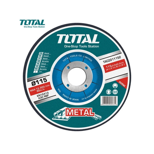DISCO DE CORTE METAL TOTAL 7´´ X 1.6MM (TAC2211802)