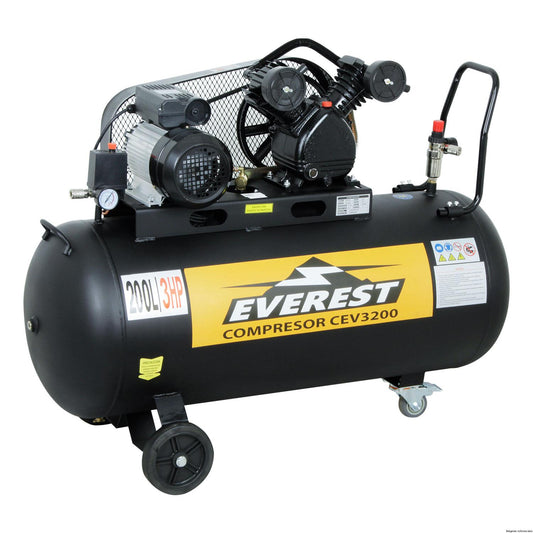 COMPRESOR EVEREST 3HP 200 LTS. 220V en ´´V´´ (CEV3200)