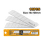 HOJA REPUESTO CUCHILLO CARTONERO 18X100MM 10PCS INGCO (HKNSB112)