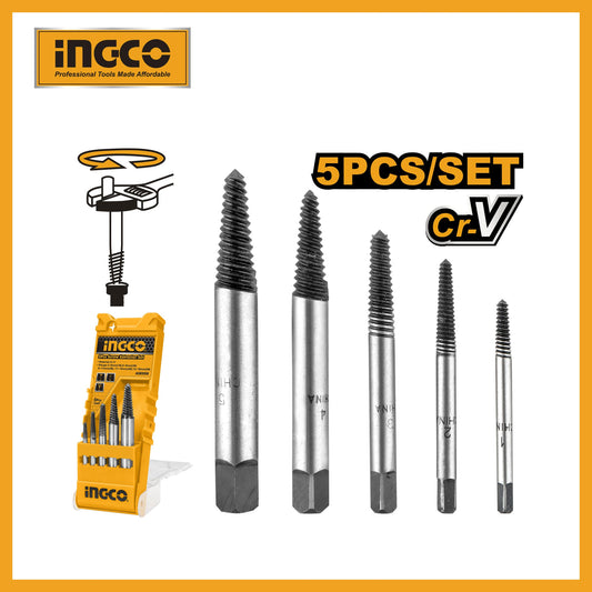 EXTRACTOR DE PERNOS 5 PIEZAS INGCO (ASE008)