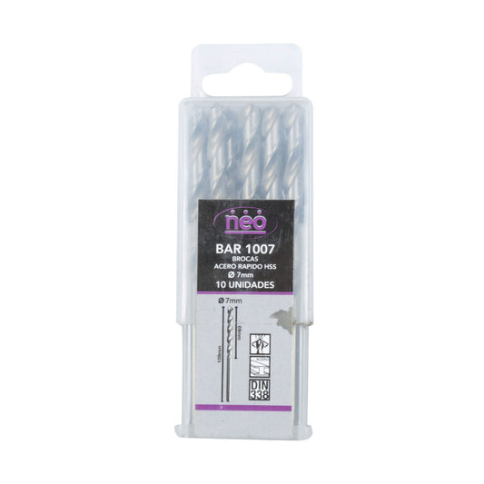 BROCAS DE ACERO RAPIDO NEO 7.0 mm (BAR 1007)