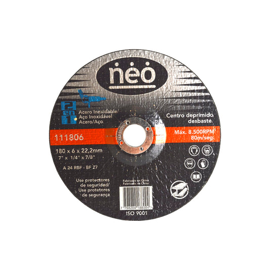 DISCO DE CORTE NEO 4 1/2´´ X 7/8´´ PIEDRA (9CC2115R)
