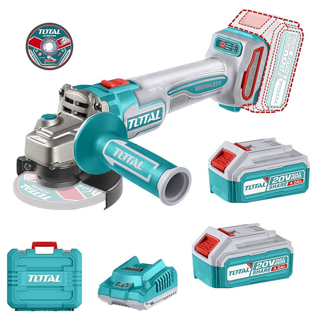 ESMERIL ANGULAR INALAMB 20V 115MM + BAT  (TAGLI211542)