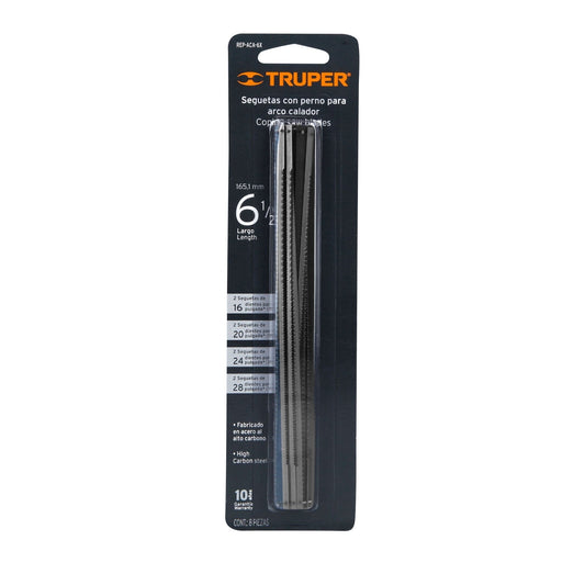 SEGUETAS TRUPER PARA ARCO CALADOR 6´´ 8 PIEZAS (REP-ACA-6X)