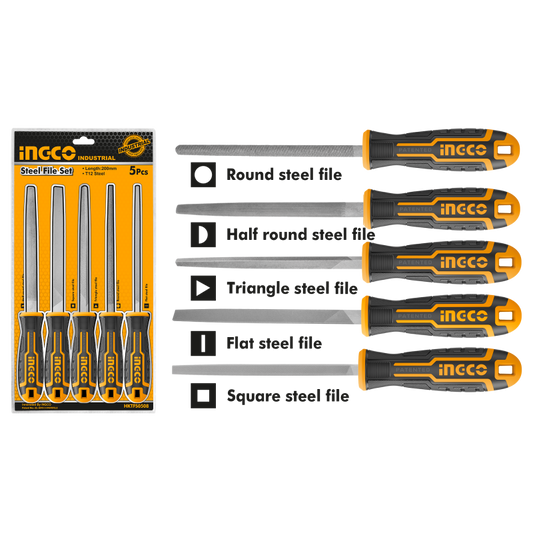 SET DE LIMATONES PARA METAL 5 PIEZAS INGCO (HKTFS0508)