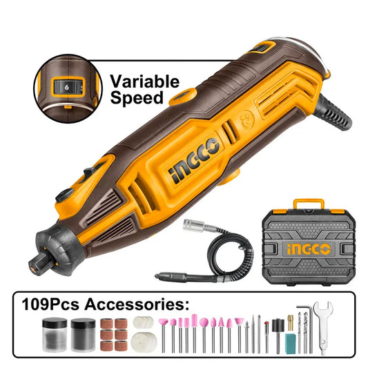 MINI TORNO ELECTRICO + 109 ACCESORIOS 130W OINGCO (MG13328)