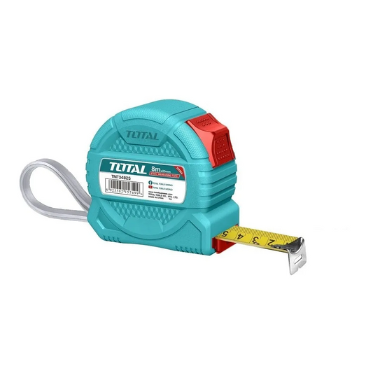 CINTA METRICA DE ACERO 8MX25M TOTAL(TMT34825)