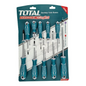 JUEGO DE DESATORNILLADOR TOTAL 10 PIEZAS INDUSTRIAL (THT250610)