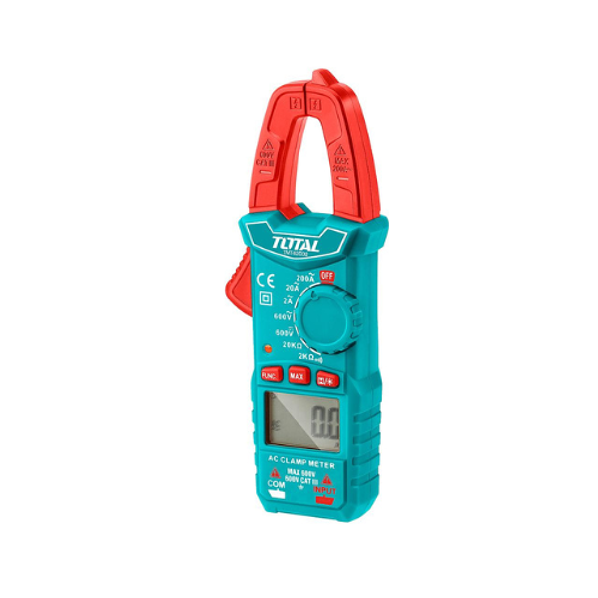 PINZA AMPERIMETRICA TOTAL 200 AMP DIGITAL (TMT42002)
