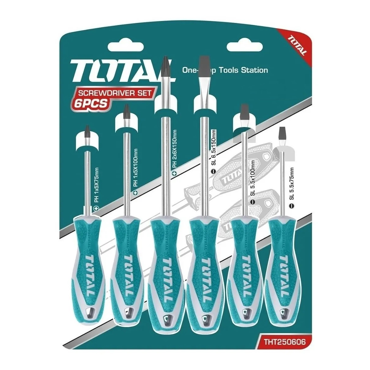 SET DESTORNILLADOR ECO 6 PZAS. TOTAL (THTDC250601)