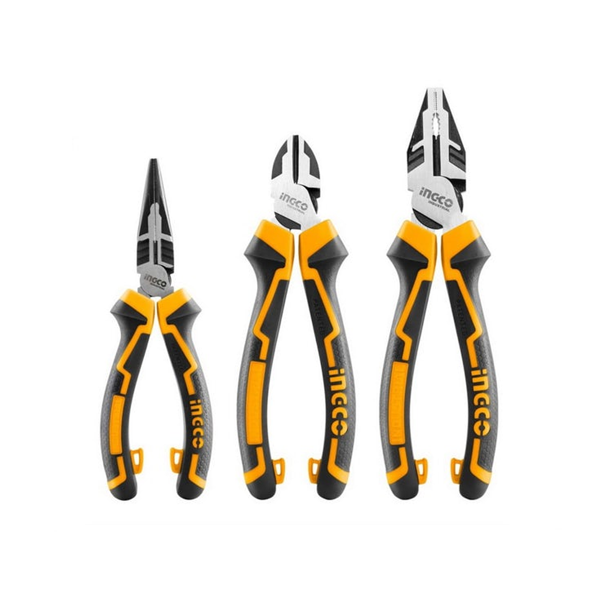 SET DE ALICATES 3 PIEZAS ALTA RESISTENCIA INGCO 6´´ - 7´´- 8´´ (HKHLPS2831)