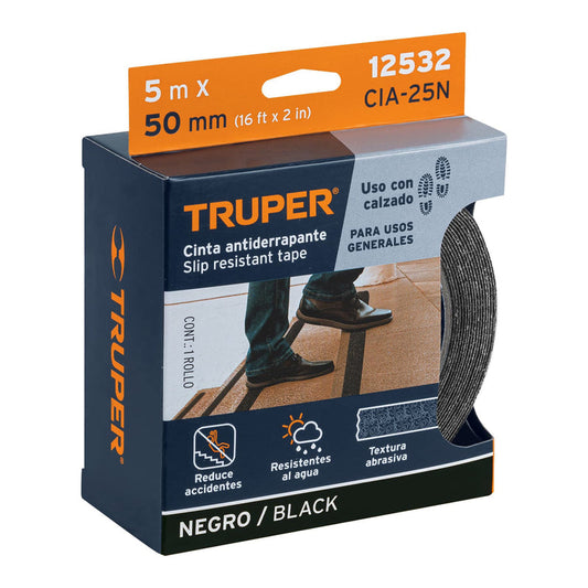 CINTA ANTIDERRAPANTE TRUPER NEGRA 5M X 50MM (CAD-RN)
