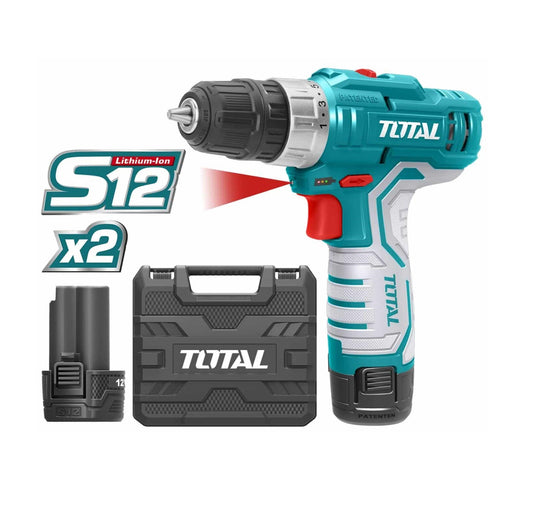 TALADRO INALAMBRICO TOTAL 12V 3/8´´ 10MM (TDLI1232)