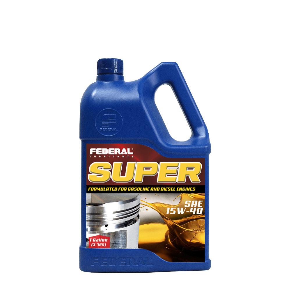 FEDERAL SUPER 15W-40 4 LTS.