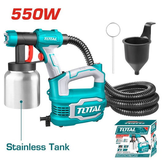 PISTOLA PINTAR TOTAL 500W CON BASE Y RECIPIENTE METALICO (TT5006-2)