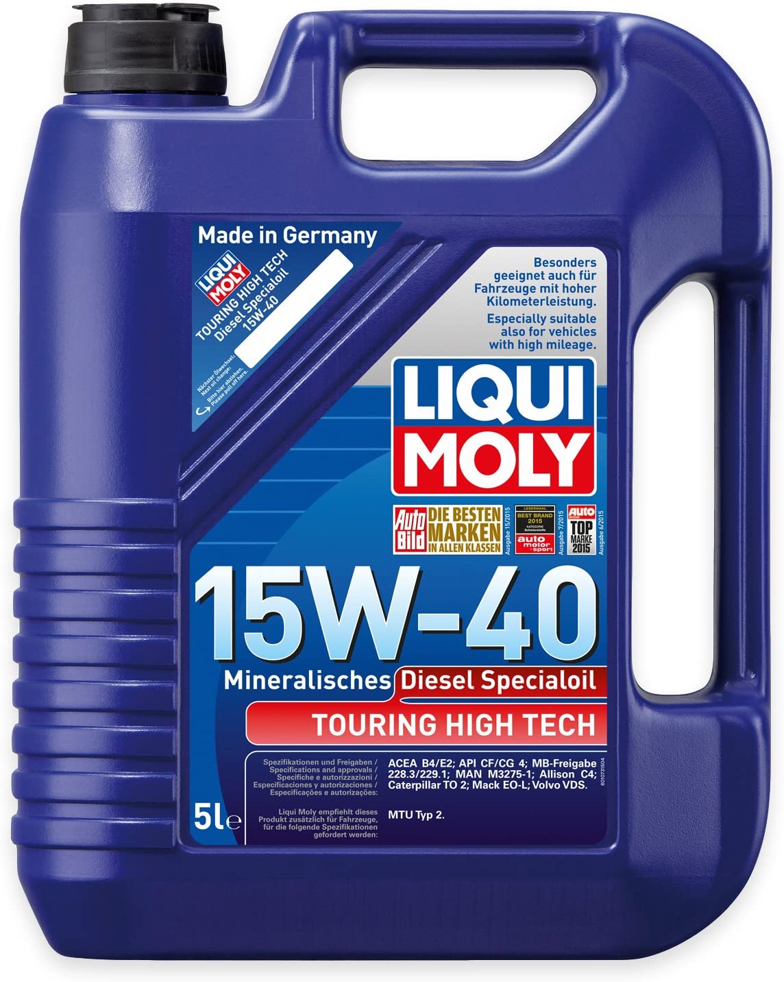 LIQUI MOLY TOURING HIGHTECH 15W-40 DIESEL B-5 LTS.