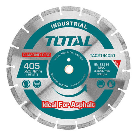 DISCO PARA CORTAR ASFALTO TOTAL 16´´ X 25.4MM (TAC2164051)