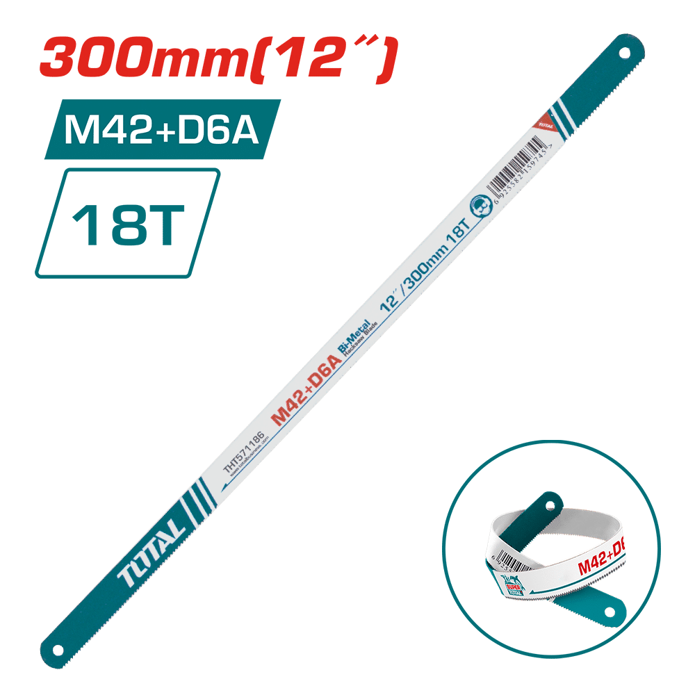 HOJA DE SIERRA 12´´ BIMETAL TOTAL 18 DIENTES (THT571186)