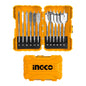 SET DE BROCAS PLANAS PARA MADERA INDUSTRIAL 12 PZAS 6-32MM INGCO (AKDL1201)