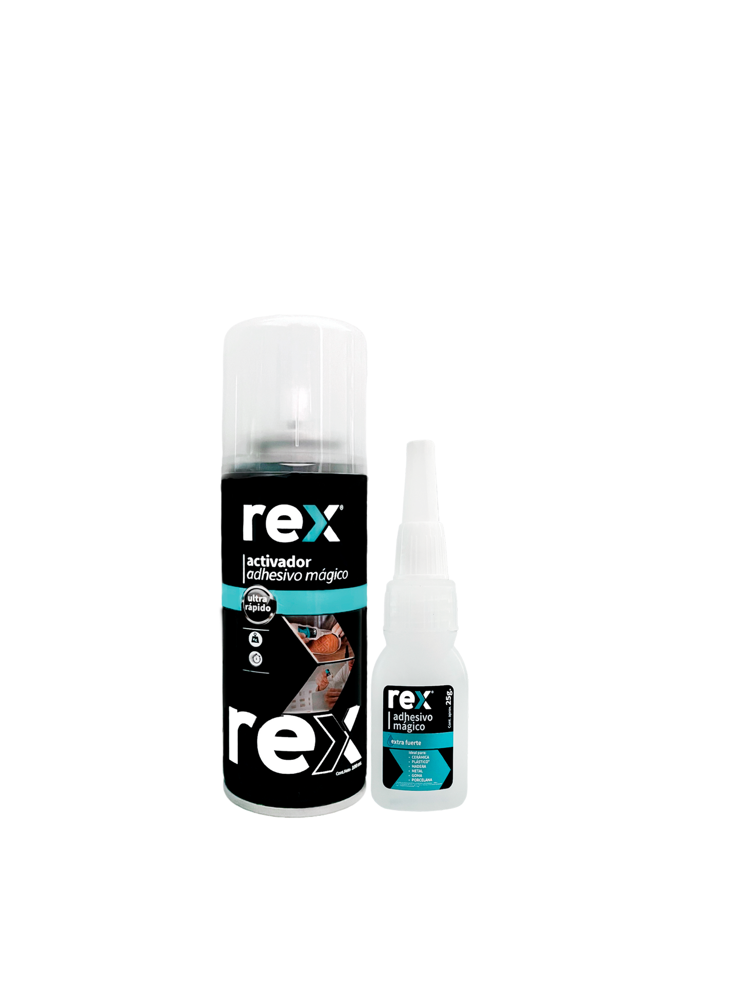 REX ADHESIVO MAGICO 25GR+100ML ACTIVADOR