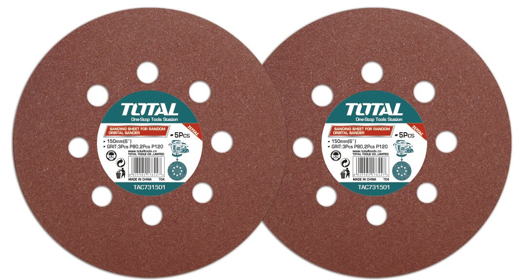 DISCO LIJA TOTAL 6´´ - GRANO 5 PCS (TAC731501)