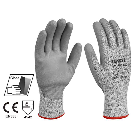 GUANTES RESISTENTE A CORTES Y ABRASIVOS MEDIDA 10 TALLA XL (TSP1706-XL)