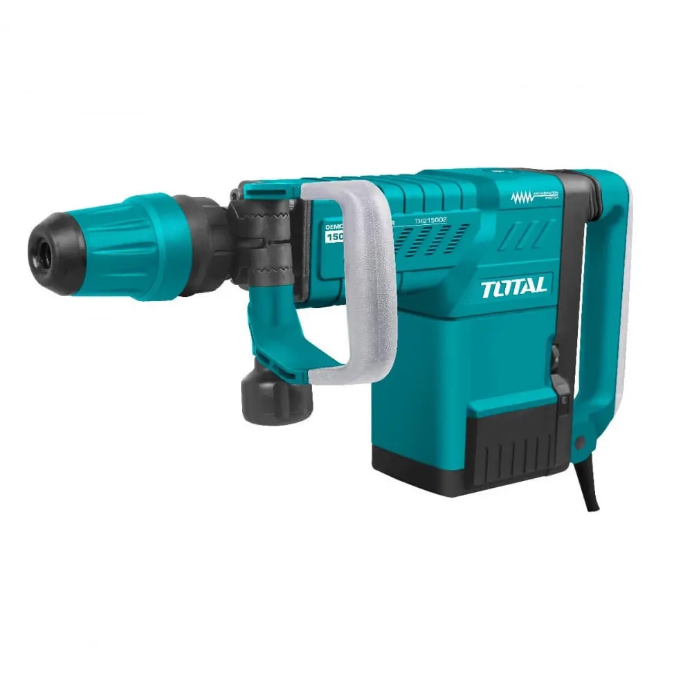 TALADRO DEMOLICION TOTAL 1500W / 25J + 2 CINCELES (TH215002)