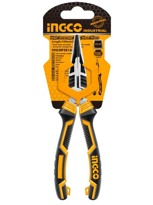 ALICATE 6´´ PUNTA LARGA INDUSTRIAL ALTA RESISTENCIA INGCO (HHLNP28160)