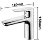 MONOMANDO LAVAMANOS R1/2´´ 160X158MM INGCO (HSLBM11501)