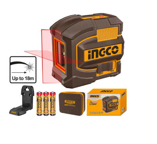 NIVEL LASER TIPO CRUZ 18M INGCO (HLL156503)