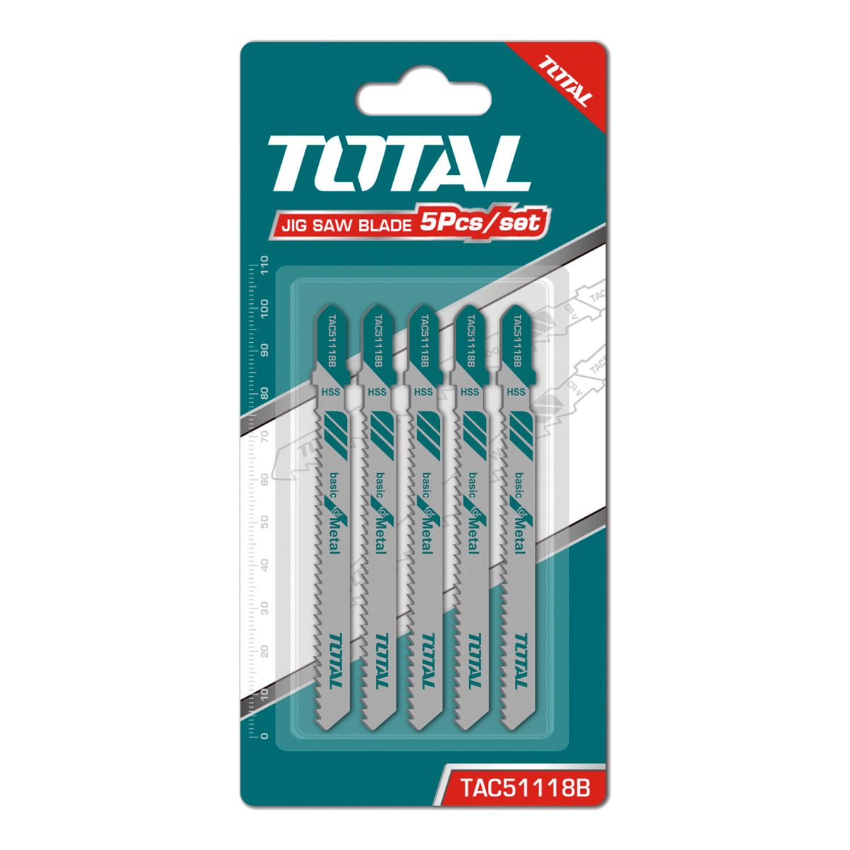 SET SEGUETAS TOTAL 5 PZAS METAL 50MM (TAC51118B)