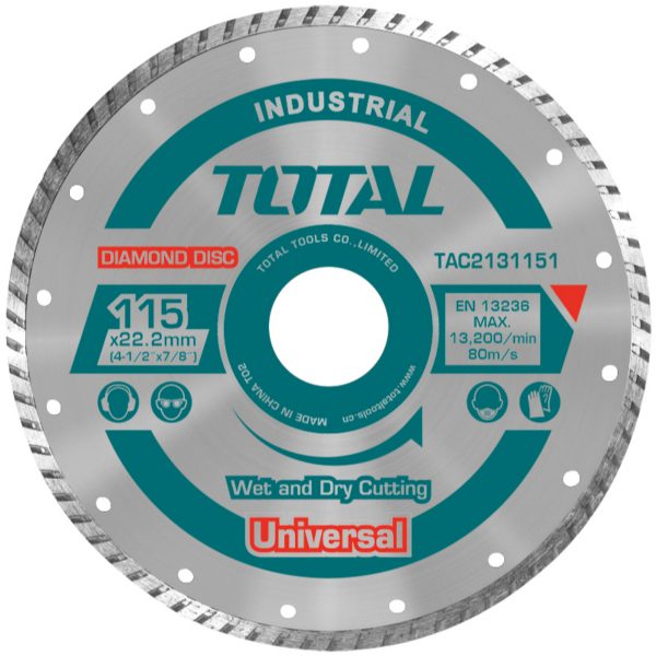 DISCO PULIR TURBO SEGMENTADO TOTAL 4 1/2´´ X 20MM (TAC2411151)