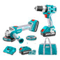 KIT INALAMBRICO POR 2PCS TALADRO + ESMER  (TCKLI6015)