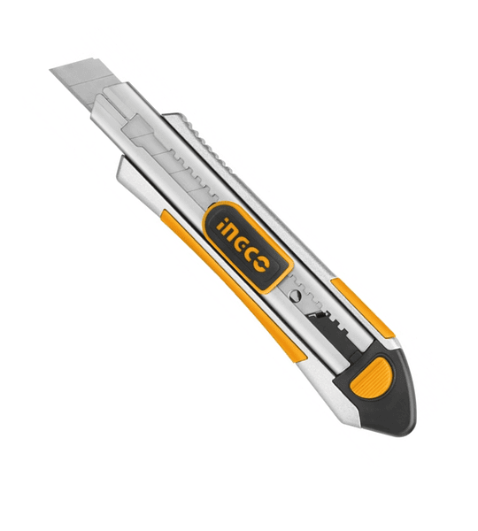 CUCHILLO CARTONERO CUTTER INDUSTRIAL 100X18MM INGCO (HKNS1808)