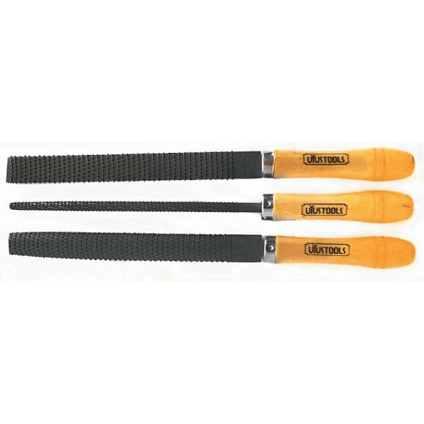 JUEGO ESCOFINA M/MADERA 8'' 3PCS UYUSTOOLS  (ESC38M)