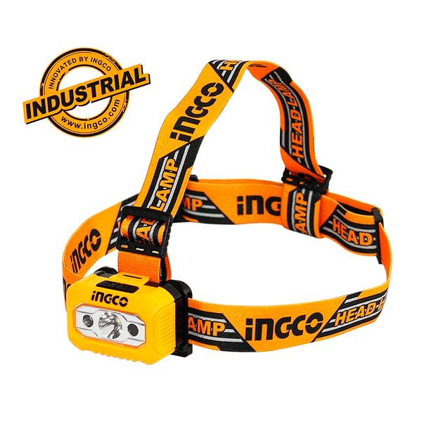 LINTERNA LED FRONTAL A PILAS INDUSTRIAL 100-200LUM INGCO (HHL013AAA8)