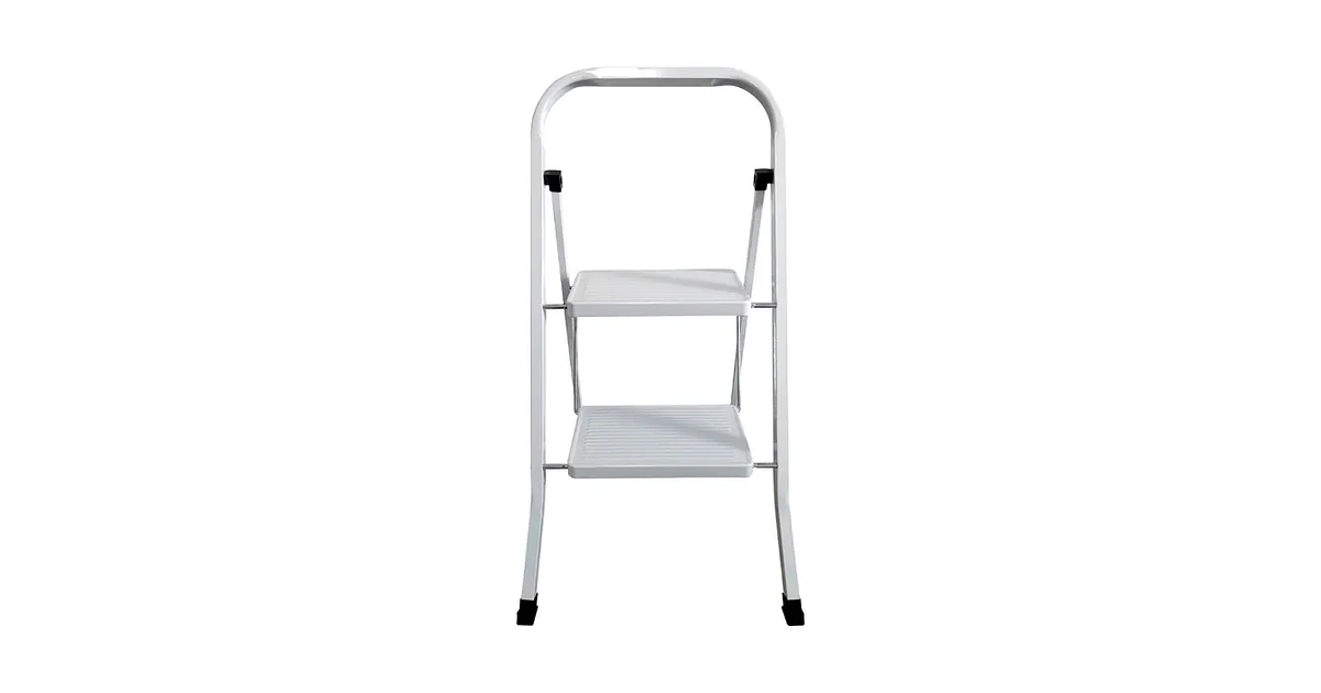 ESCALERA DE TIJERA ACERO 150KG 2 PELDAÑOS MIRLO ( JZ916-2B)