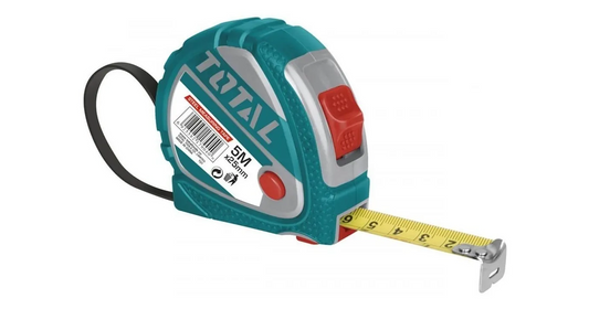 HUINCHA - CINTA METRICA DE ACERO TOTAL 5M - M/ERGONOMICO (TMT126352)