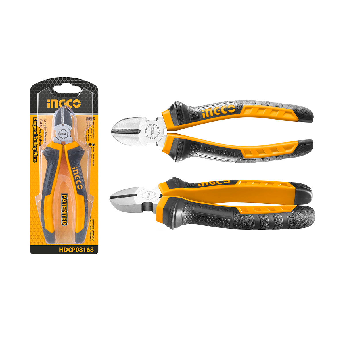 ALICATE CORTE DIAGONAL 160MM/6" INGCO (HDCP08168)