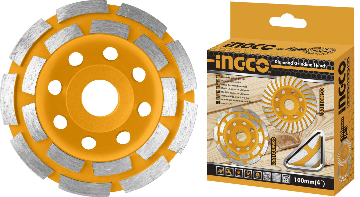 DISCO DIAMANTADO DE DESBASTE PARA HORMIGON 115MM INGCO (CGW021151)