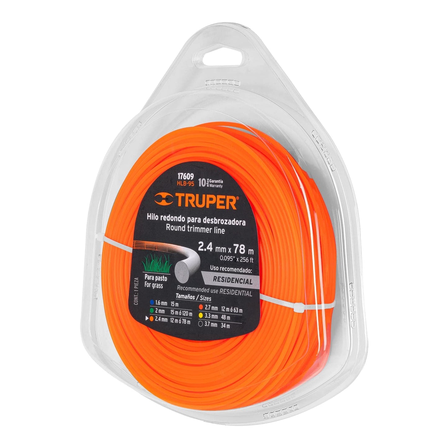 NYLON PARA DESBROZADORA TRUPER 2.4 mm (HLB-95)