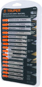 SET SEGUETAS TRUPER 16 PZAS. METAL-MADERA-MULTIUSOS (JSCA-16-T)