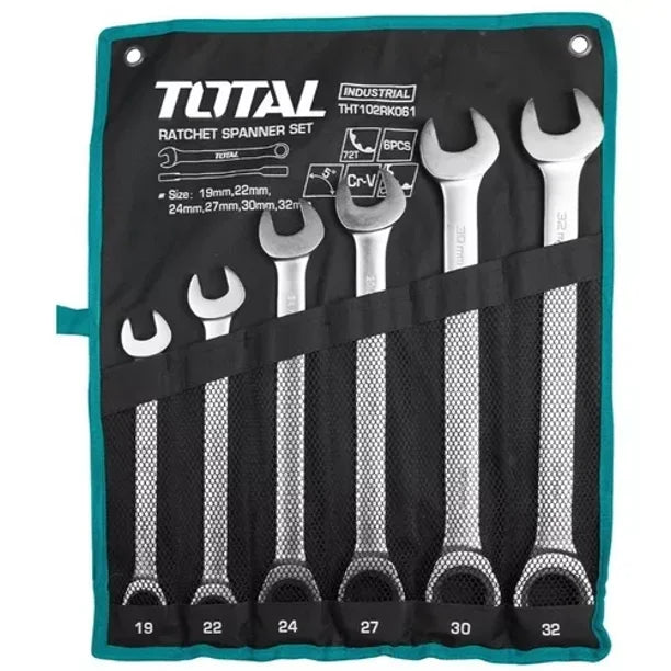 JUEGO DE LLAVES TOTAL ANILLO COMBINACION 19MM - 32MM (THT102RK061)